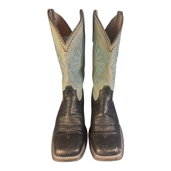 Ariat Women’s Round Up Rio Dark Bronze Leather Western Boots Size-8.5B - Picture 3 of 13